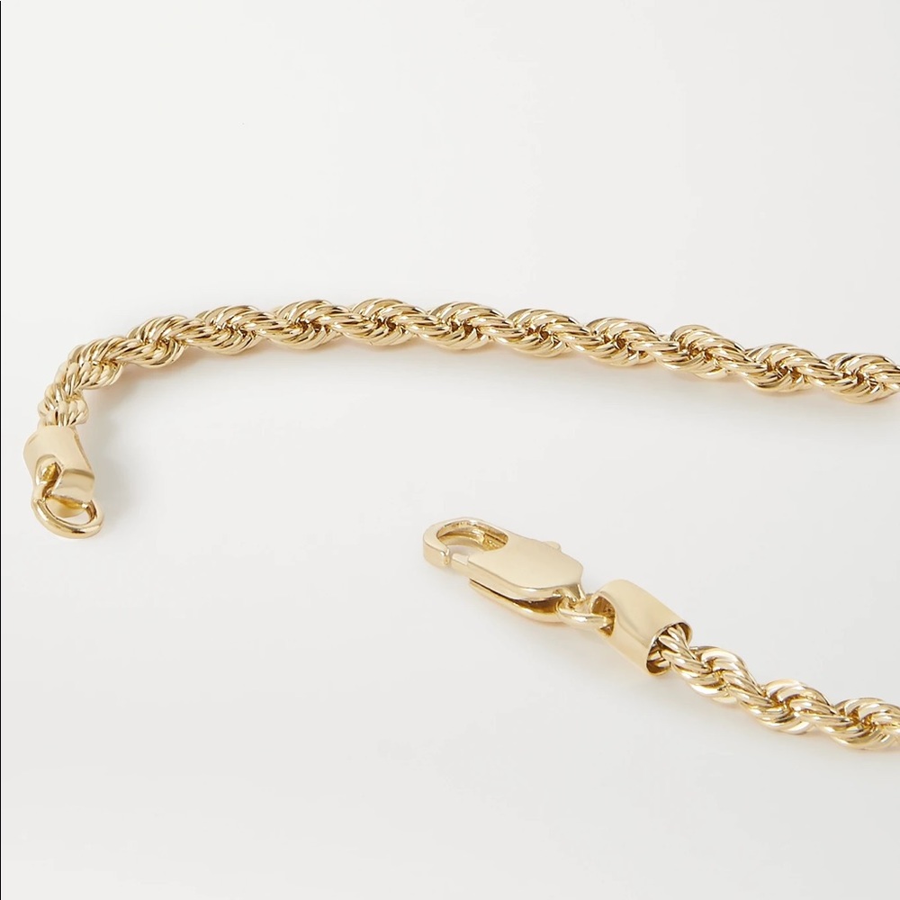 Last 1! 18k Gold Rope Chain Necklace - Picture 5 of 5